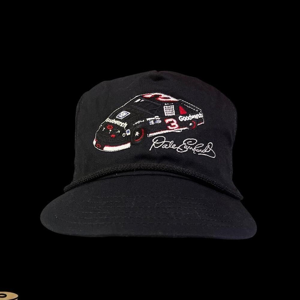Dale Earnhardt Vintage Nascar Embrodiered Car Snapback 1989